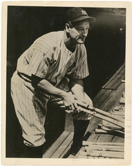 Lou Gehrig Signed & Inscribed 8x10 Photo (PSA/DNA)